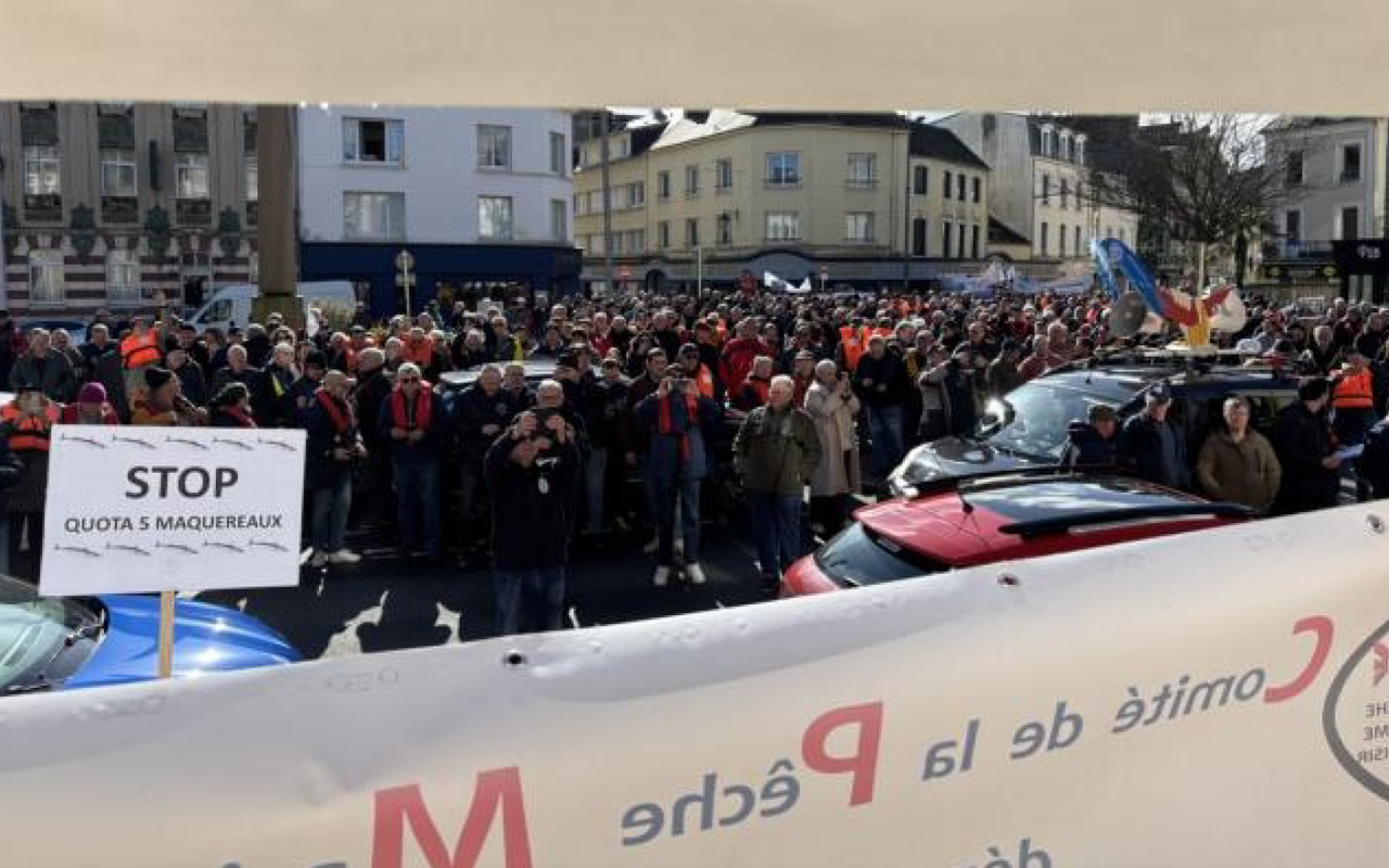 « Chabaud, des maquereaux ! » : à Cherbourg, un millier de pêcheurs de loisir interpellent la ministre sur les quotas
